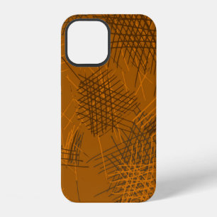 Various Pen Strokes. Seamless Texture with chaotic iPhone 12 Hoesje