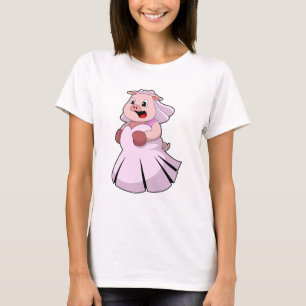 Varken als bruid met trouwjurk.PNG T-shirt