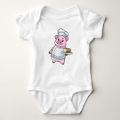 Varken als Chef met snoer en rok Romper (Voorkant)