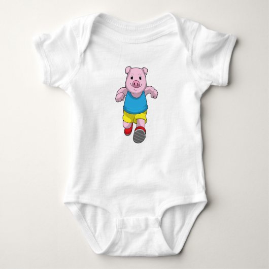 Varken als Runner op Running Romper (Voorkant)