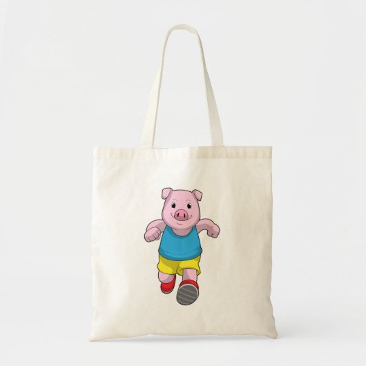 Varken als Runner op Running Tote Bag (Voorkant)