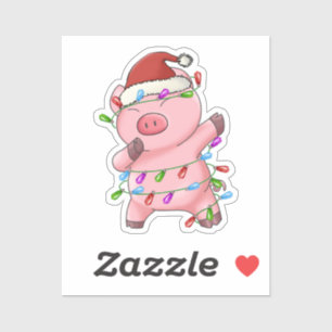 Varken Beer dab dabbin favoriete kerstverlichting Sticker