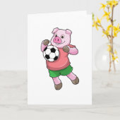 Varken bij voetbal sporten kaart (Gele Bloem)