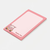 Varken Cartoon Auto Post-it® Notes (Schuin)