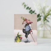  varken Drink Briefkaart (Staand voorkant)