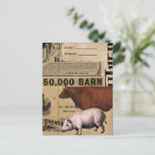  Varken en Koe Collage Briefkaart (Staand voorkant)