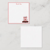 Varken in de Modder Bedankt Notitiekaartje (Voorkant / Achterkant)