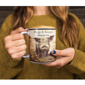 Varken in de modder, knuffels en kussen, aanpasbaa koffiemok