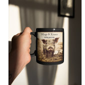 Varken in de modder, knuffels en kussen, aanpasbaa koffiemok