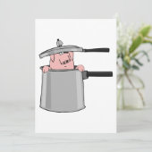 Varken in een Pot Kaart (Staand voorkant)