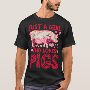 Varken is een meisje dat van varkens houdt Boerder T-shirt