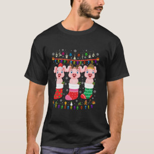 Varken Kerst Sokken Lelijke Kersttrui Pyjama T-shirt