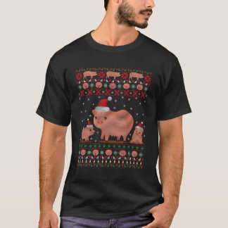 Varken Lelijk Gelukkig Boerderij Dier T-shirt