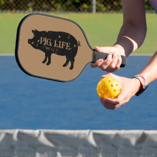 Varken Leven grappig dier silhouet Pickleball Paddle
