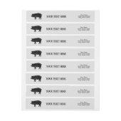 varken mascotte logo Aangepast retouradres (Vel)