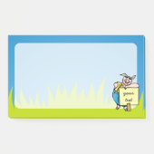 Varken met bord post-it® notes (Voorkant)