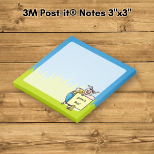 Varken met bord post-it® notes