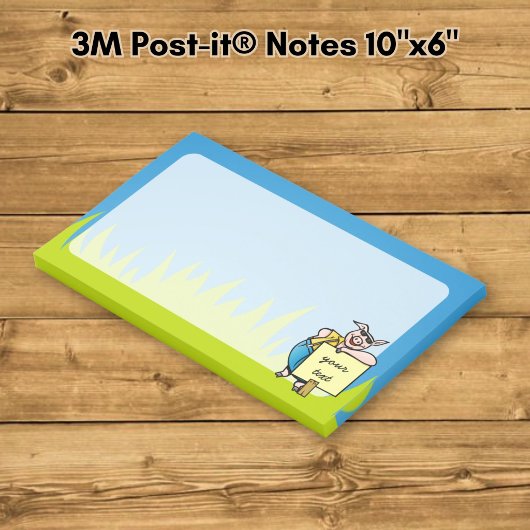 Varken met bord post-it® notes