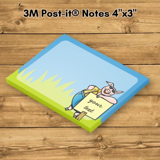 Varken met bord post-it® notes