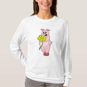 Varken met gele aanjager t-shirt