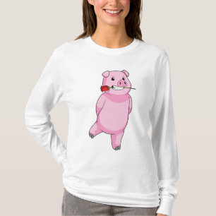Varken met Roos ventilator T-shirt