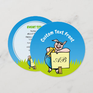 Varken met teken kaart