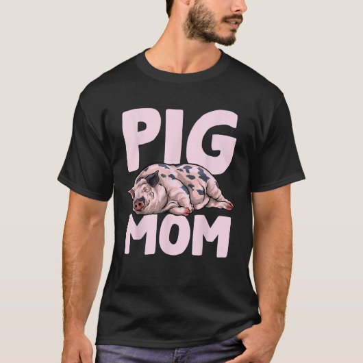 Varken moeder moeder Varkens eigenaar Moederdag T-shirt (Voorkant)