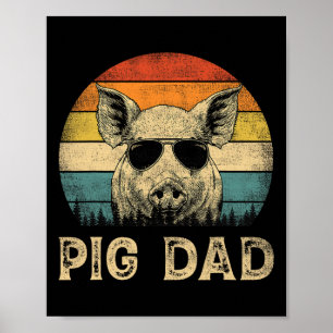 Varken Pap Varken Liefhebbers Papa Vaderdag Poster