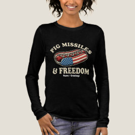 Varken Raketten en Vrijheid Vintage Patriottische  Tri-Blend Shirt