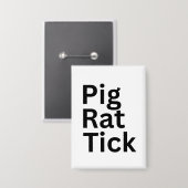 Varken Rat Tick PRT Button (Voorkant / Achterkant)