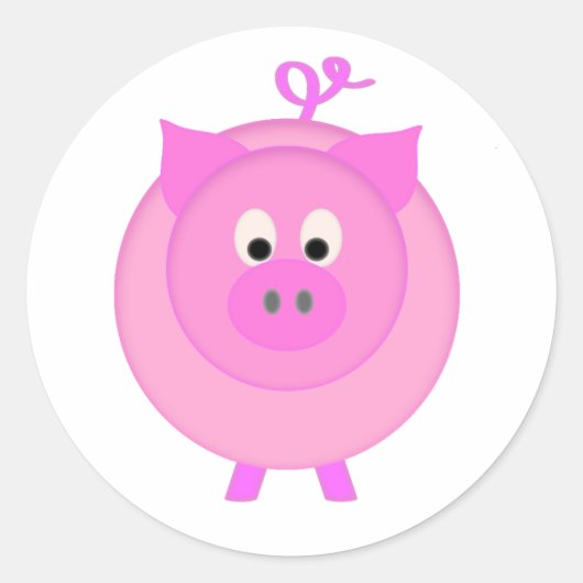 varken ronde sticker (Voorkant)