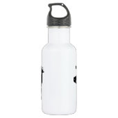  varken silhouet aangepaste stalen waterfles waterfles  (Achterkant)