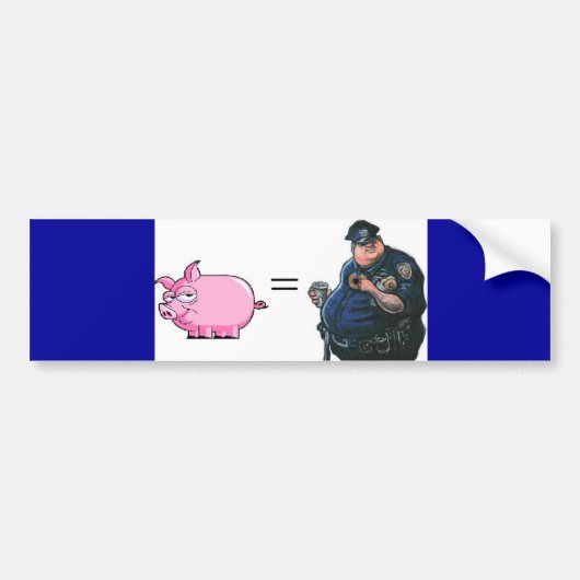 Varken = smeris bumpersticker (Voorkant)