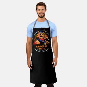 Varken Varkensbarbecue Pit Master Pret Schort