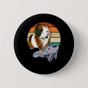 Varken Video Game Wildlife Dier Gift Guinee Pig Ga Ronde Button 5,7 Cm