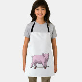 Varkens als Skater met Skateboard Schort (Insitu)