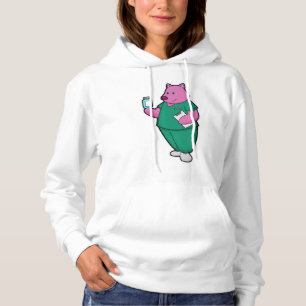 Varkens als verpleegster met medicijn hoodie