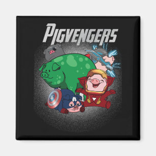 Varkens Assemble Super Animal Hero Pig Lovers Magneet