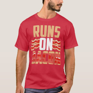 Varkens Bacon Lover Pork Funny Foodie loopt op Bac T-shirt