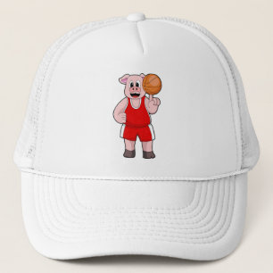 Varkens bij de Basketball Sports Trucker Pet