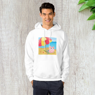 Varkens bij het Mannen strand Hoodie