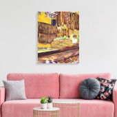 Varkens, Boedapest Canvas Afdruk (Insitu (Woonkamer))