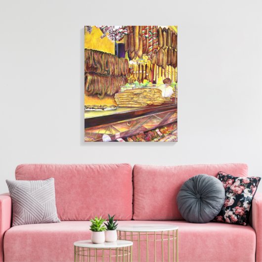 Varkens, Boedapest Canvas Afdruk (Insitu (Woonkamer))