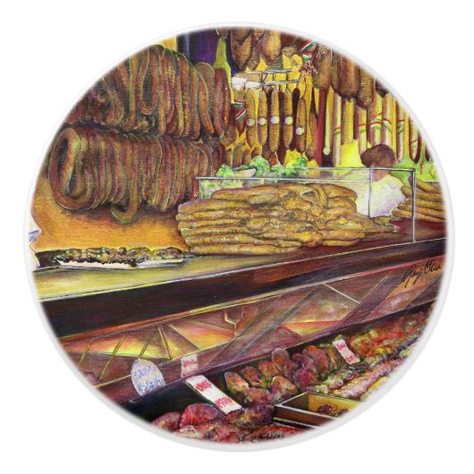 Varkens, Boedapest Keramische Knop (Voorkant)