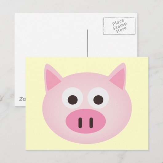 Varkens Briefkaart (Voorkant / Achterkant)