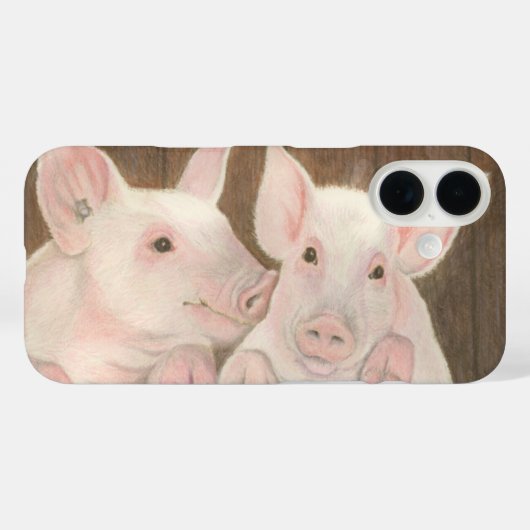 Varkens Case-Mate iPhone Case (Achterkant (horizontaal))