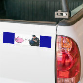 Varkens = Cop Bumpersticker (Op Truck)