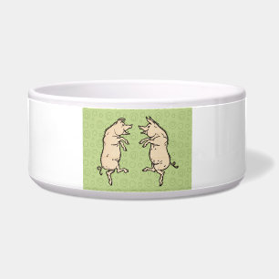 Varkens Dansen Antiek Piggy Dance Jig Voerbakje