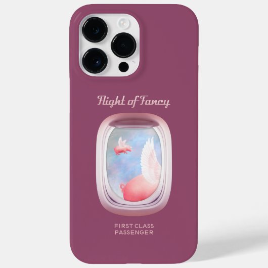 Varkens die voorbij vliegtuigraam vliegen Case-Mate iPhone case (Achterkant)