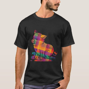 Varkens Dierlijke veelhoek T-shirt